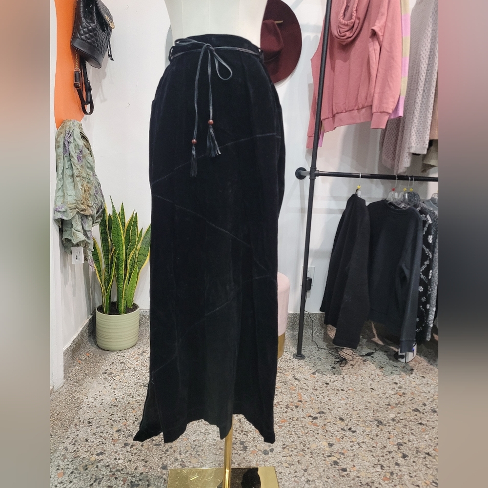 Vintage Black Maxi Skirt - Picture 1 of 7